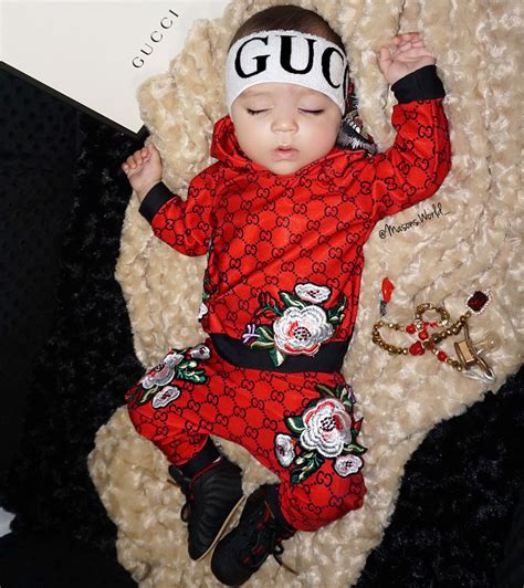 babies gucci clothes|newborn baby wearing Gucci.